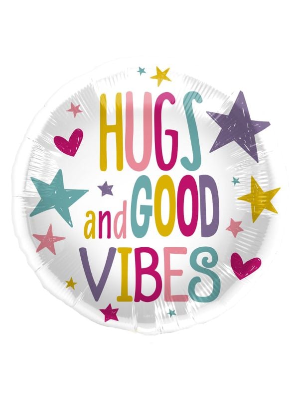 Hugs And good vibes folieballon