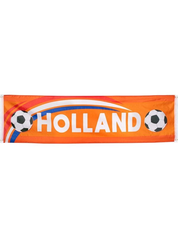 Hup Holland hup voetbal oranje banner