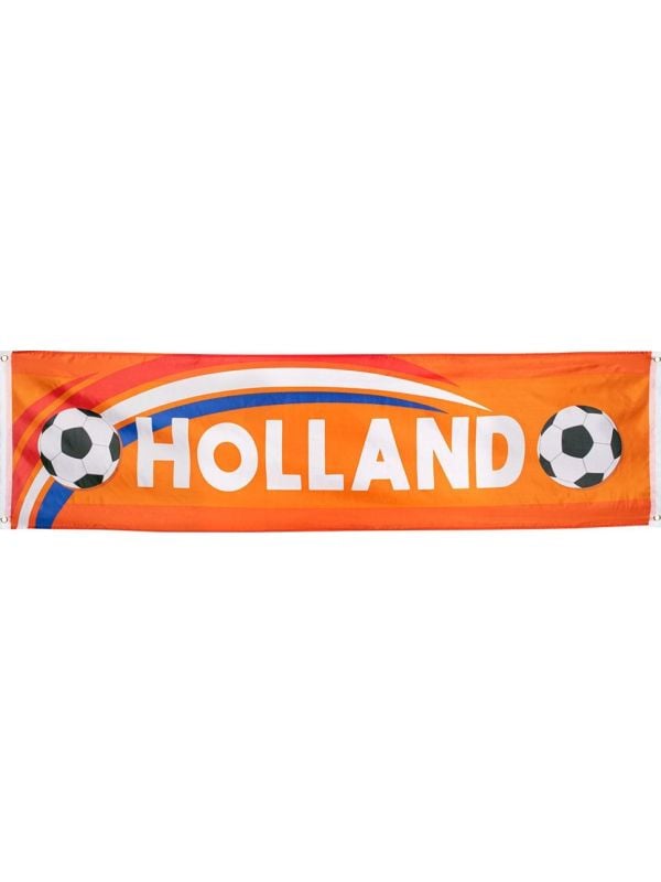 Hup Holland hup voetbal oranje banner