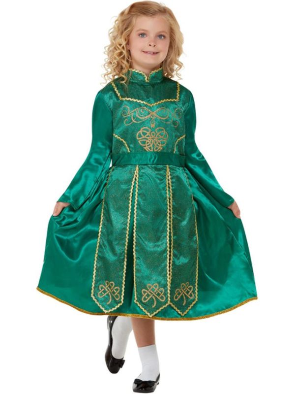 Iers Danseres Kostuum Groen main product photo