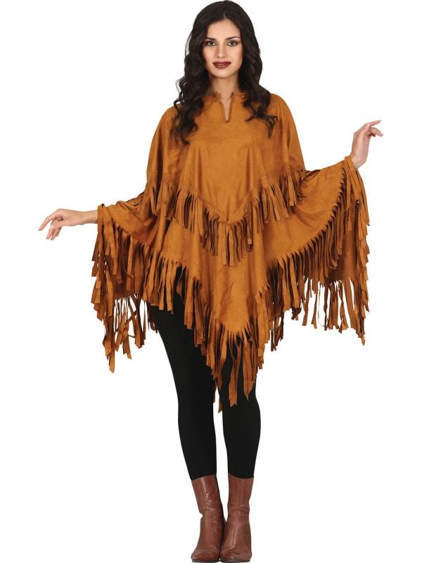 Indiaan poncho outfit unisex