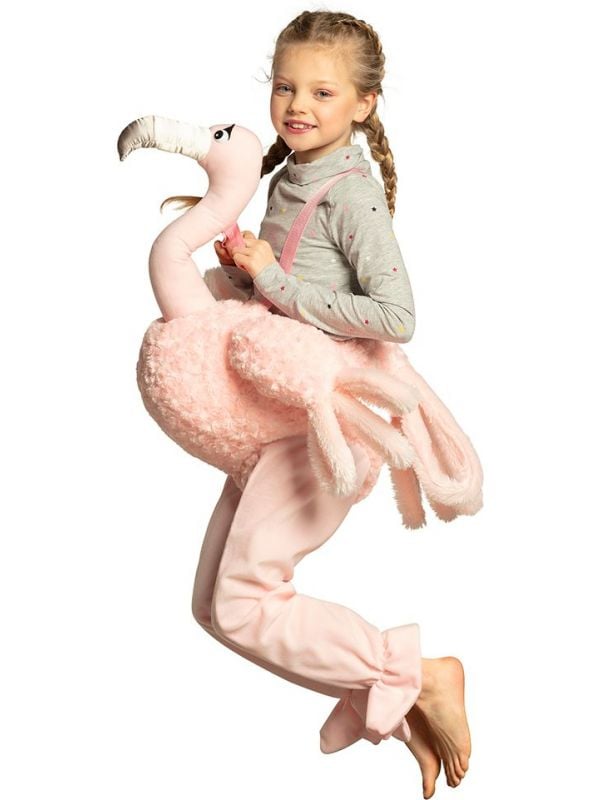 Instap flamingo kostuum kinderen