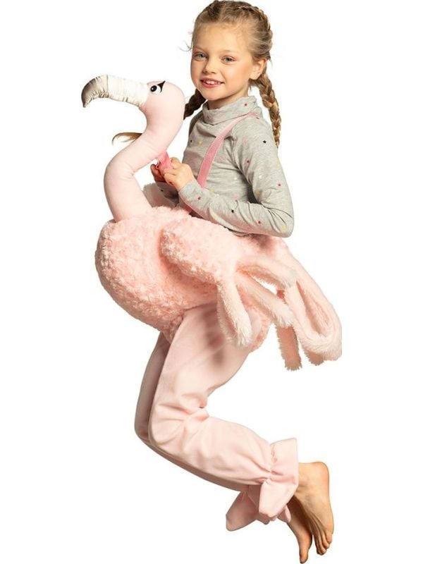 Instap flamingo kostuum kinderen