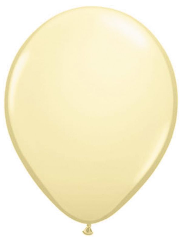 Ivoor witte metallic ballonnen 10 stuks main product photo