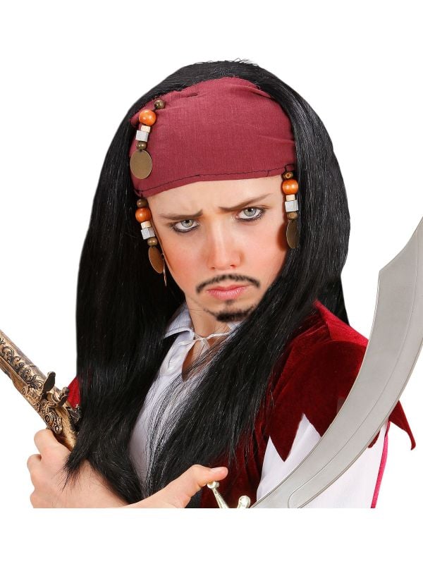 Jack Sparrow pruik kind