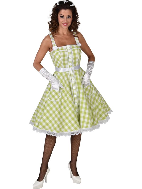 Jaren 50 jurkje groen main product photo