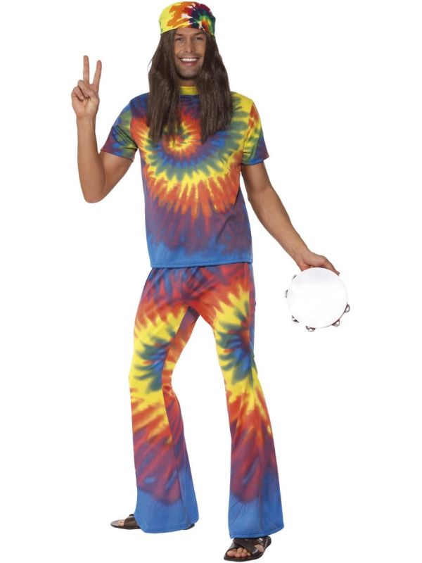 Jaren 60 Tie Dye outfit heren main product photo