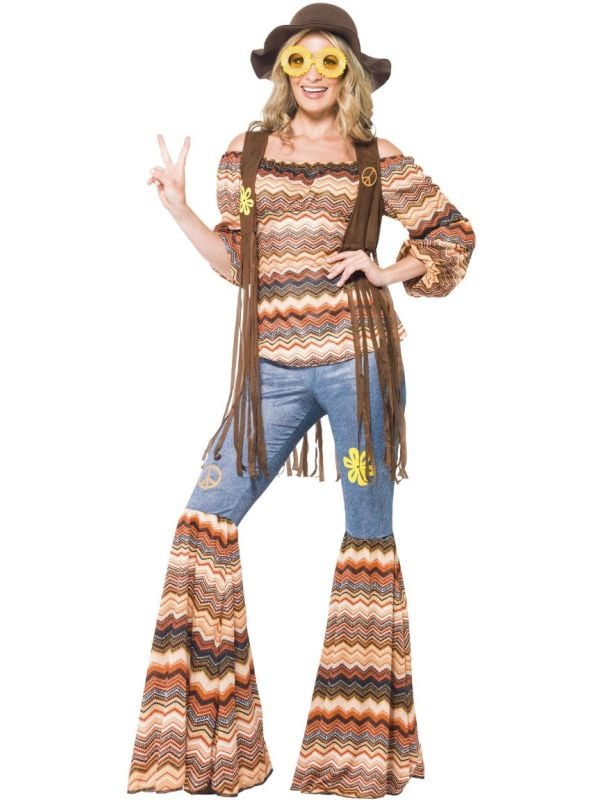 Jaren 70 dames hippie outfit