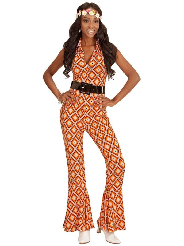 Jaren 70 retro jumpsuit