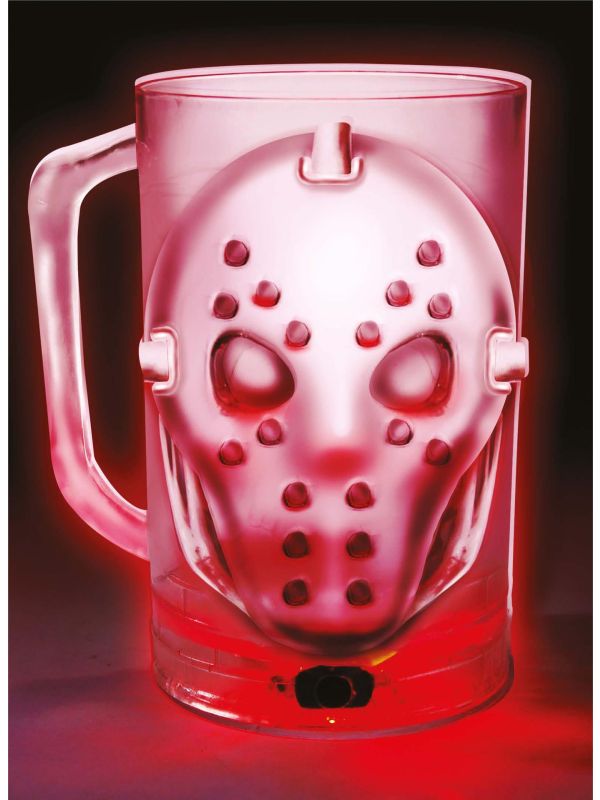 Jason Voorhees bierpul met verlichting 700 ml halloween