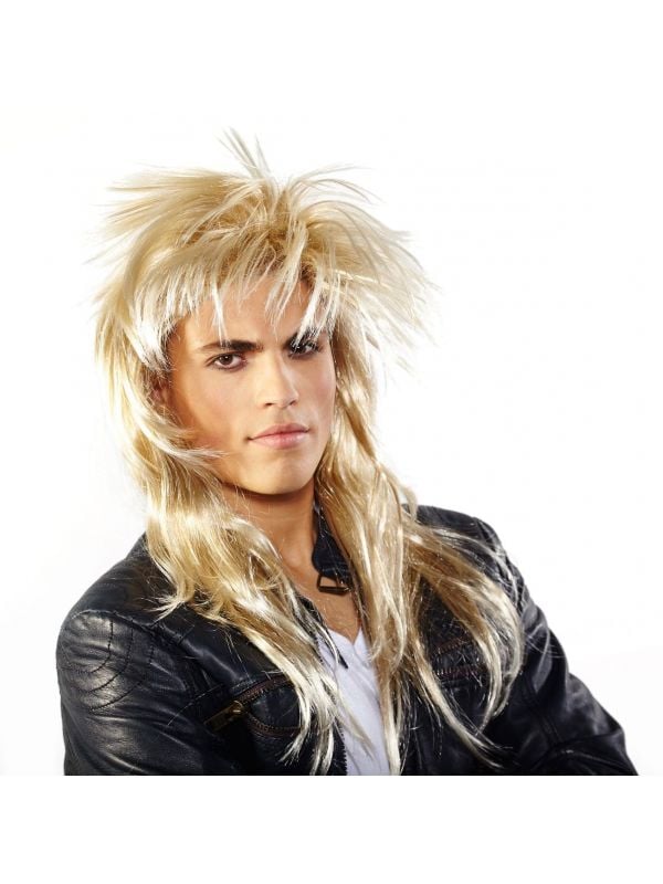 Johnny rocker pruik blond