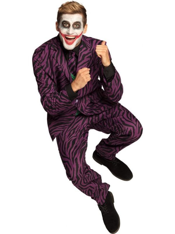 Joker kostuum heren paars