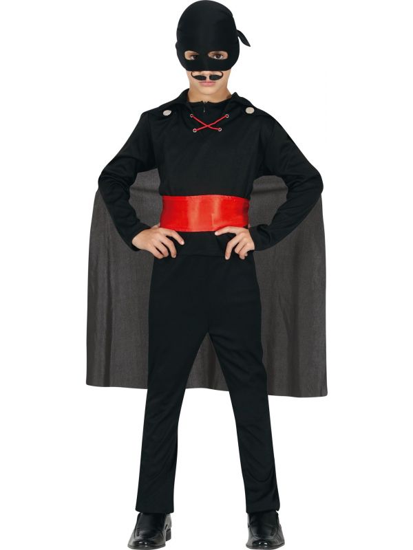 Jonge Zorro kostuum