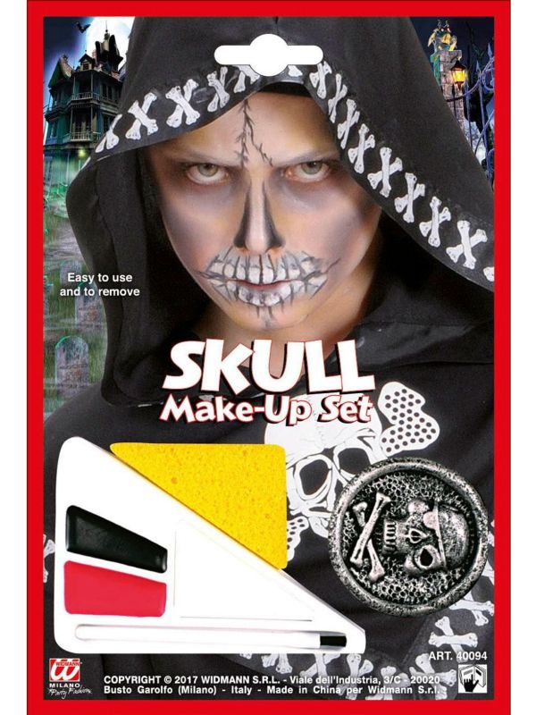 Jongens schedel make-up set main product photo
