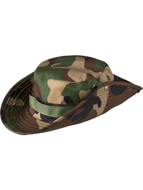 Jungle soldaat hoed camouflage