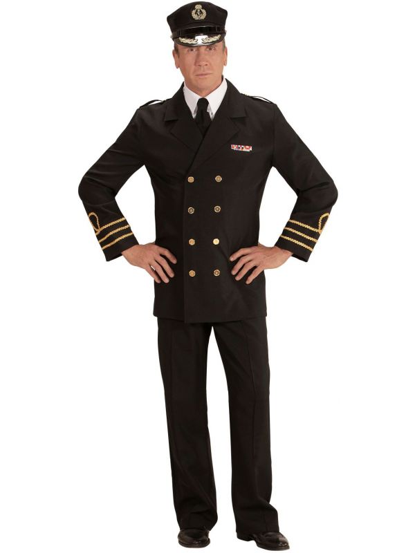 Leonardoda ten tweede Nylon Kapitein marine kleding | Feestkleding.nl