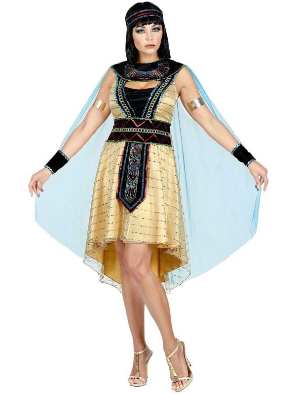 Keizerin Egypte gouden jurk