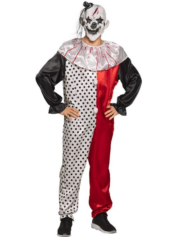 Killer clown jumpsuit halloween
