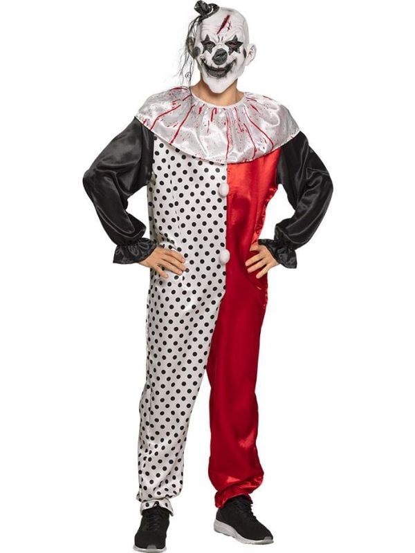 Killer clown jumpsuit halloween