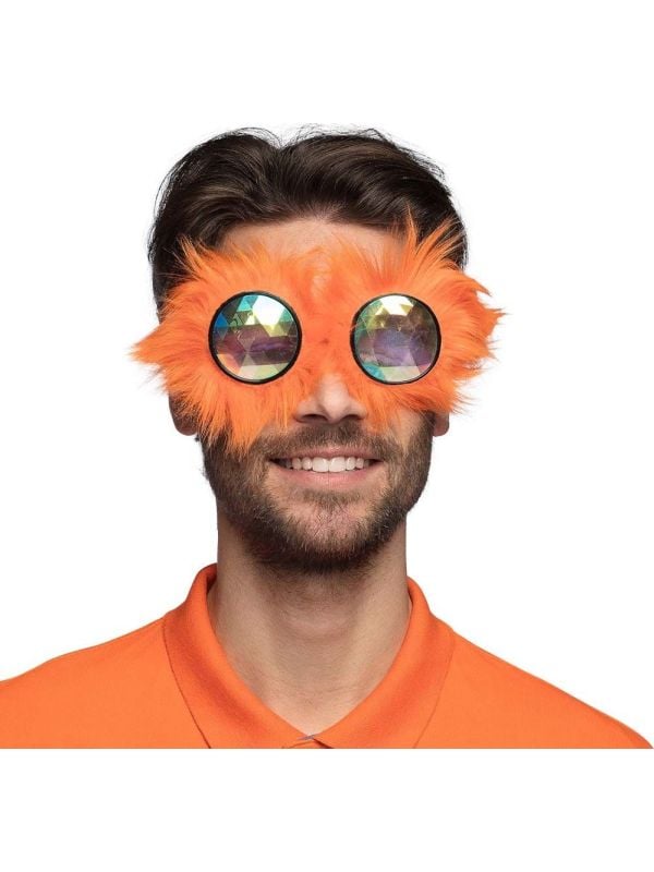 Kingsday festival feestbril oranje caleidoscoop main product photo