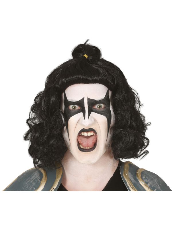 Kiss zwarte pruik main product photo