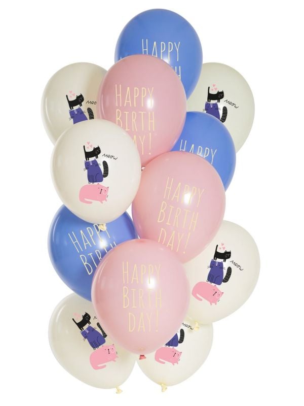 Kittens verjaardag ballonnen