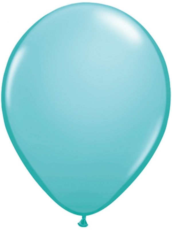 Kleine carribean blue blauwe ballonnen 100 stuks