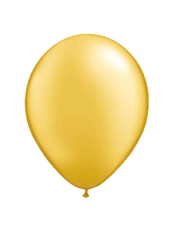 Kleine gouden metallic ballonnen 20 stuks