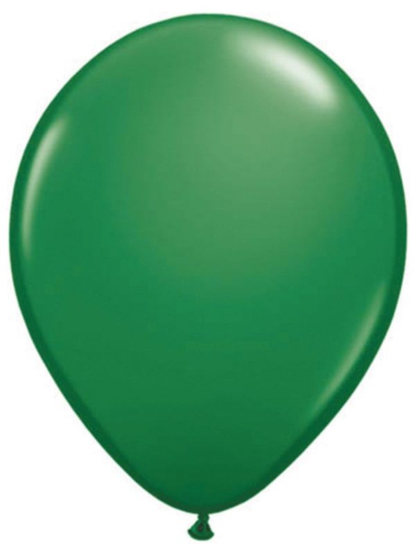 Kleine groene basic ballonnen 100 stuks