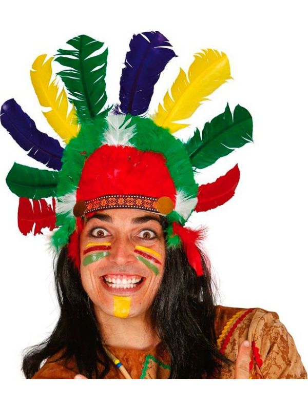 Kleine indianentooi met veren main product photo