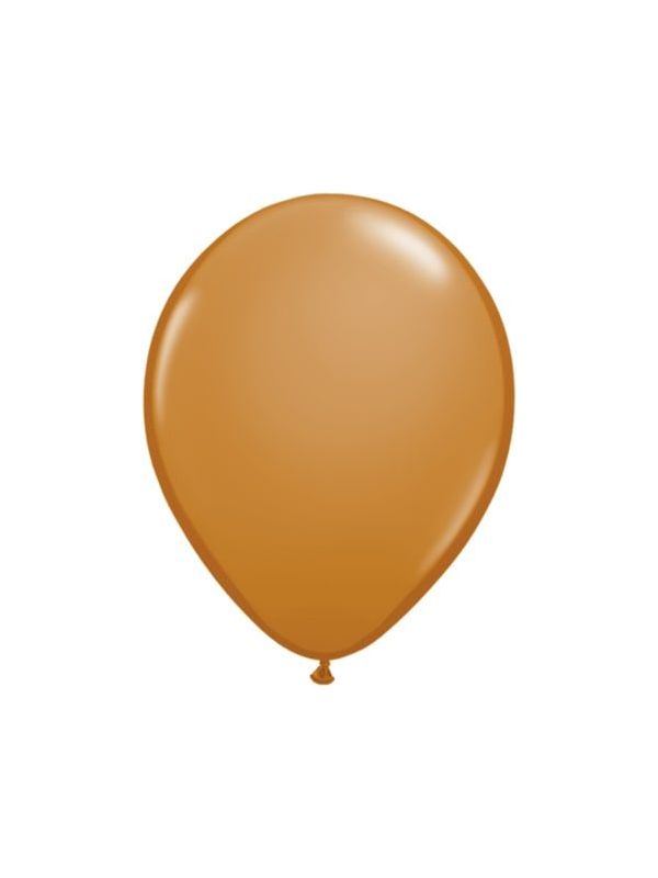 Kleine mokka bruine basic ballonnen 100 stuks