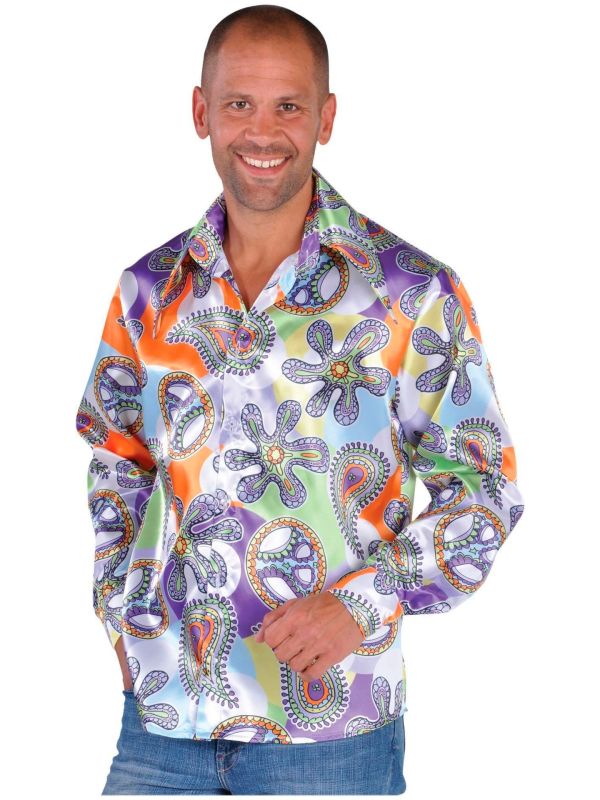 Kleurige hippie blouse mannen main product photo
