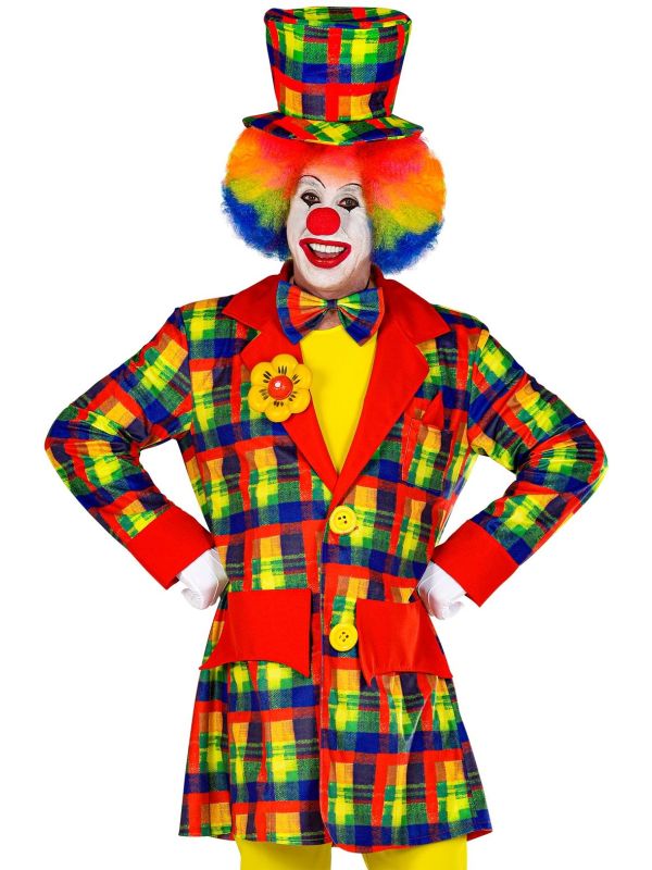 Kleurrijke clownsjas