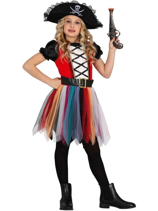 Kleurrijke piraat outfit meisjes