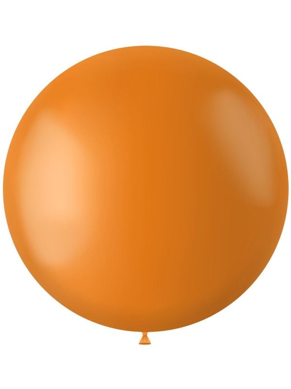 Knal oranje ballon matte kleur