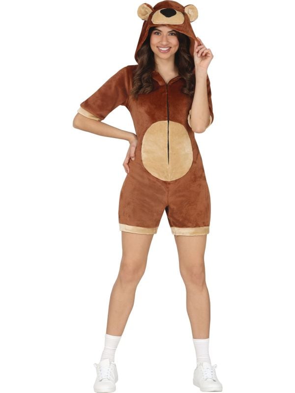 Knuffelbeer jumpsuit outfit dames