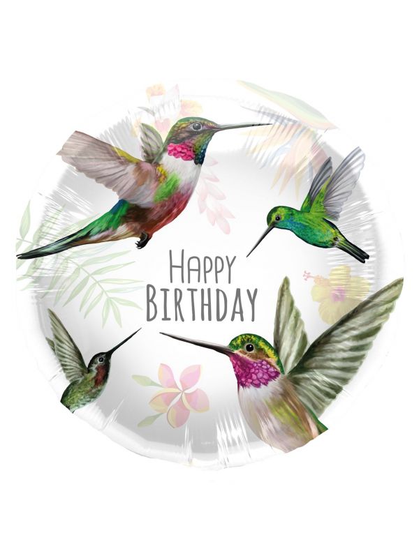 Kolibrie verjaardag folieballon