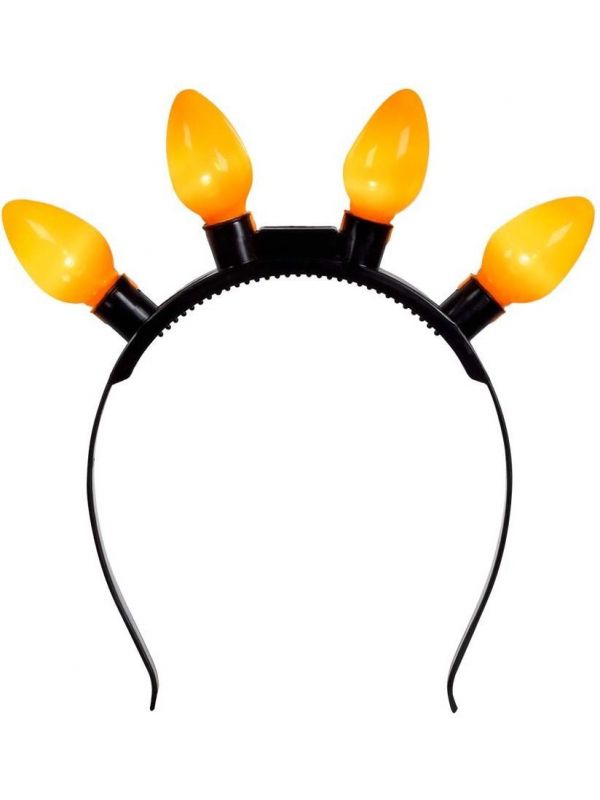 Koningsdag oranje ledlampjes haarband