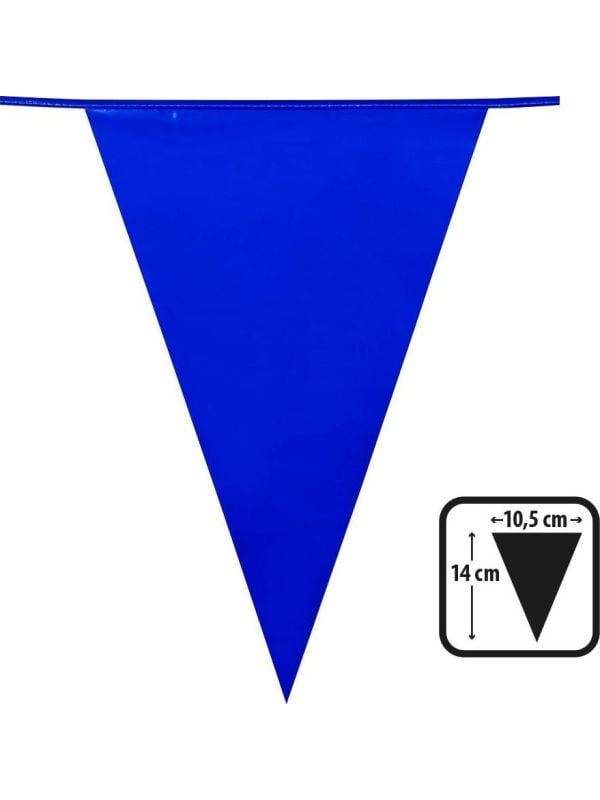 Korte vlaggenlijn blauw