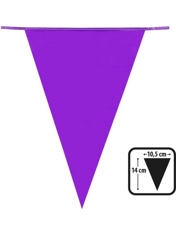 Korte vlaggenlijn paars