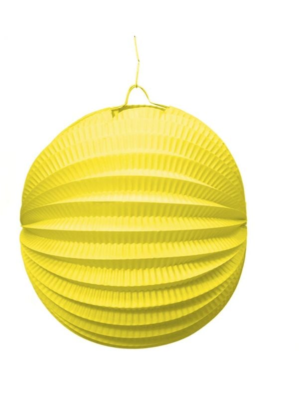 Lampion decoratie geel