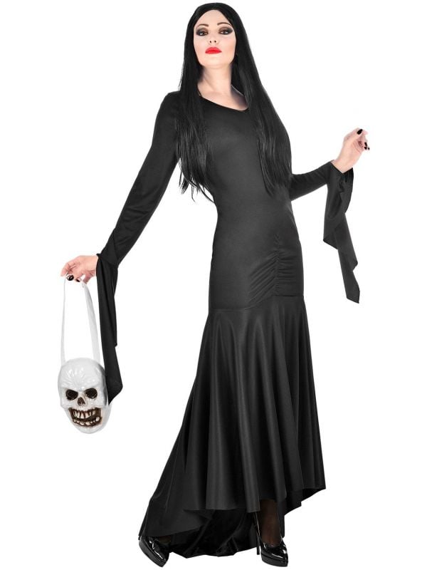 Lange gothic jurk zwart