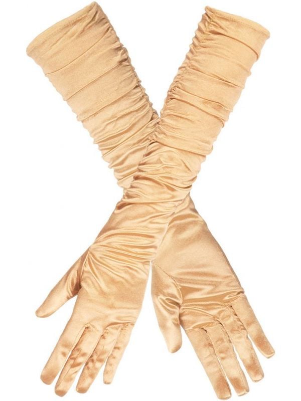 Lange handschoenen hollywood goud