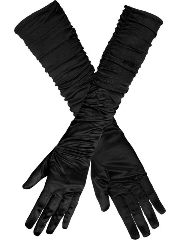 Lange handschoenen hollywood zwart