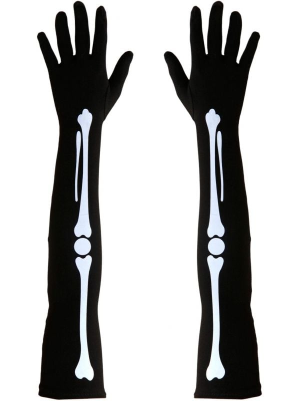 Lange skelet handschoenen