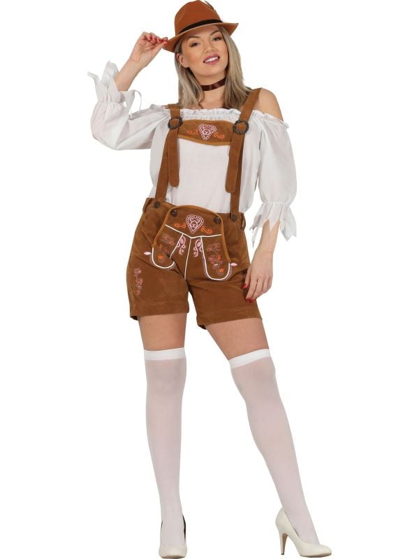 Lederhosen vrouwen bruin