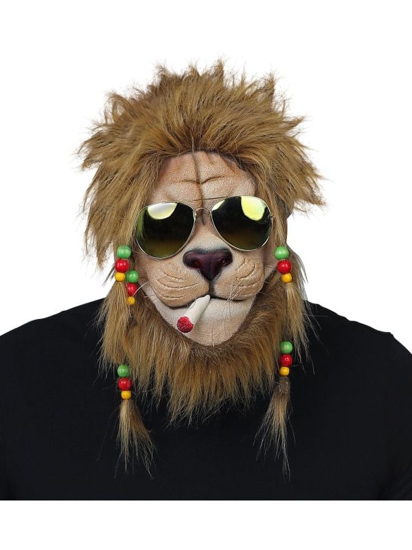 Leeuw rasta masker