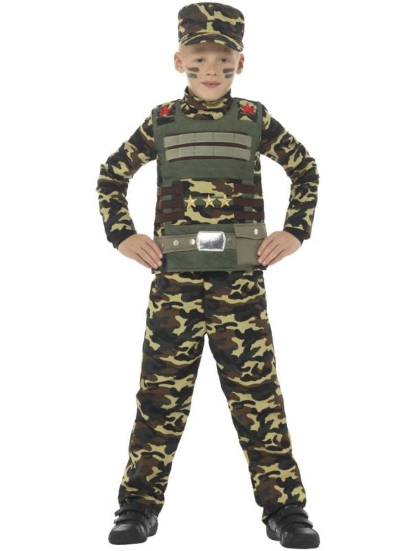 Leger pakje camouflage jongens