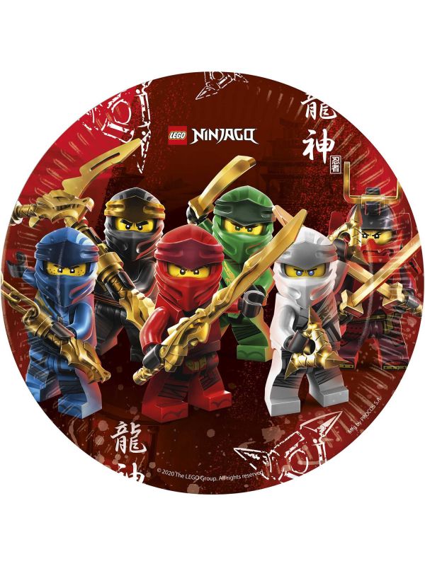 Lego Ninjago met zwaard feestbordjes 8 stuks main product photo