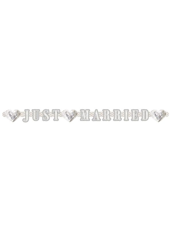 Letterslinger bruiloft just married 2 meter